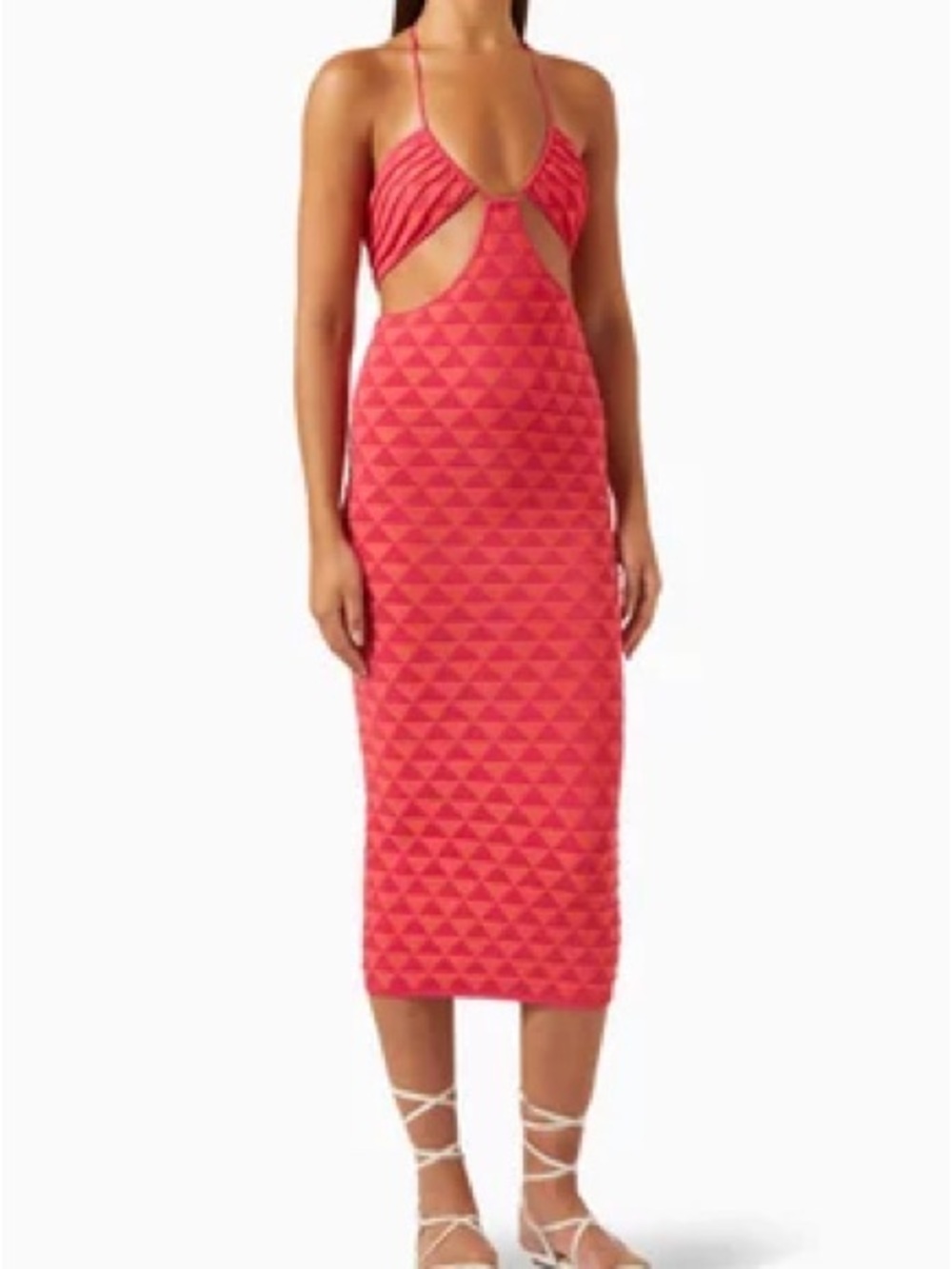 SOLID & STRIPED The Kiana Dress - Plaited Texture Geo